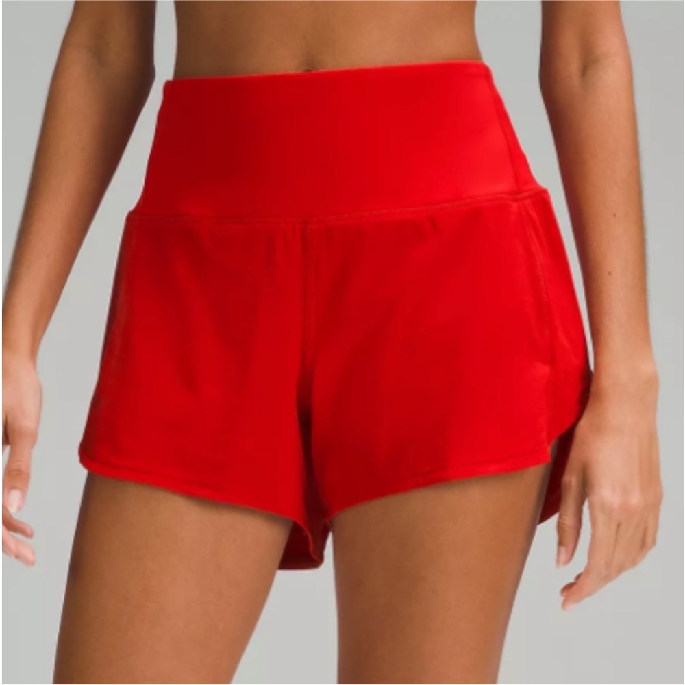 ❤️ Lululemon Speed Up High-Rise Lined Short 4"  Dark Red